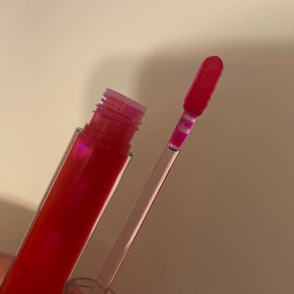 Red lip gloss